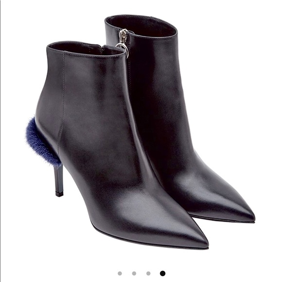 FENDI Ankle Boot with mink heel size 38 - Picture 5 of 6